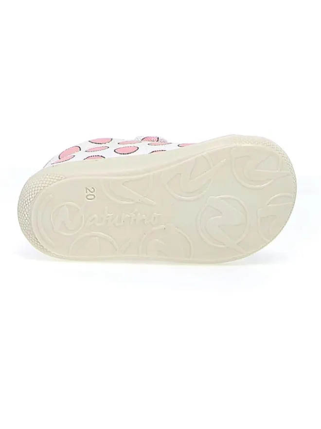Lauflernschuhe "Cocoon" in Weiß/ Rosa>Naturino Outlet