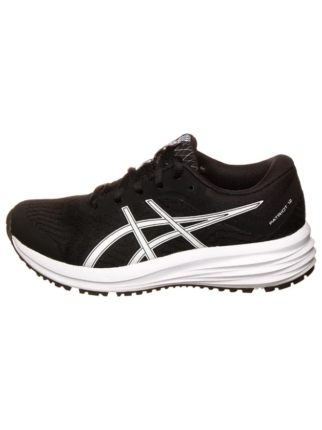 Laufschuhe "PATRIOT 12 GS" in Schwarz/ Weiß>asics Discount