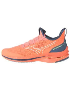 Mizuno Sportschuhe^Laufschuhe "Wave Ride Neo 2" in Orange/ Blau