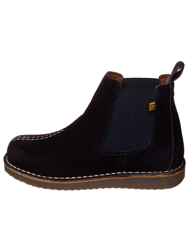 Leder Chelsea-Boots in Dunkelblau>El Naturalista New