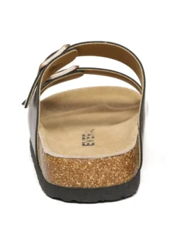 Leder Sandalen Duck in Braunes geöltes Leder><noscript><img width=