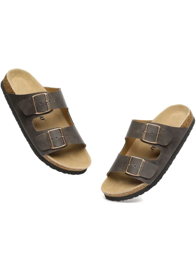 Leder Sandalen Duck in Braunes geöltes Leder>EVERAU Australia Hot