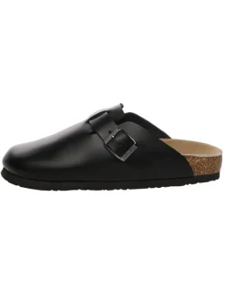EVERAU Australia Hausschuhe^Leder Sandalen Hardhead in Schwarzes Leder