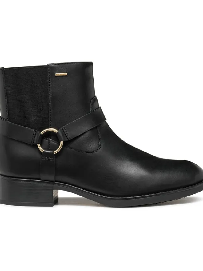 Geox Stiefeletten^Leder-Ankle-Boots "Felicity" in Schwarz