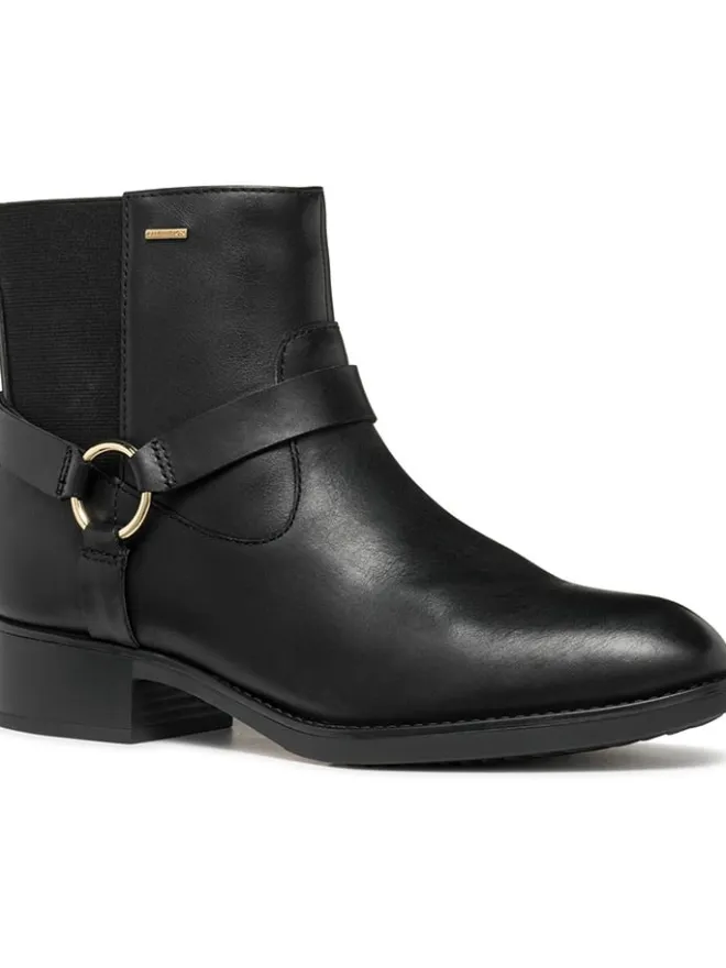 Geox Stiefeletten^Leder-Ankle-Boots "Felicity" in Schwarz