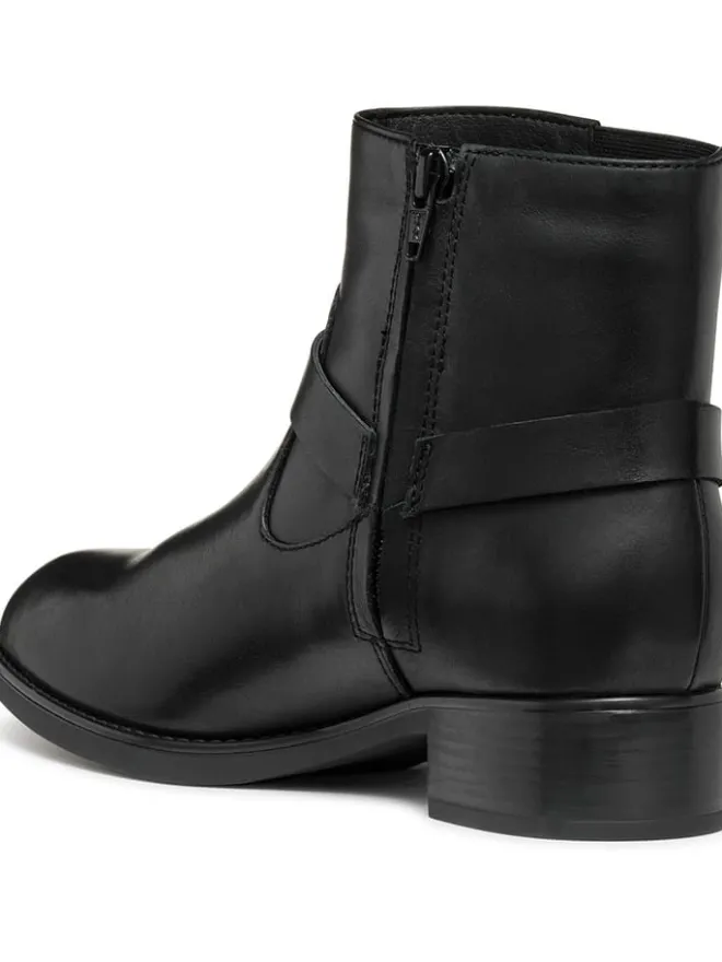 Geox Stiefeletten^Leder-Ankle-Boots "Felicity" in Schwarz