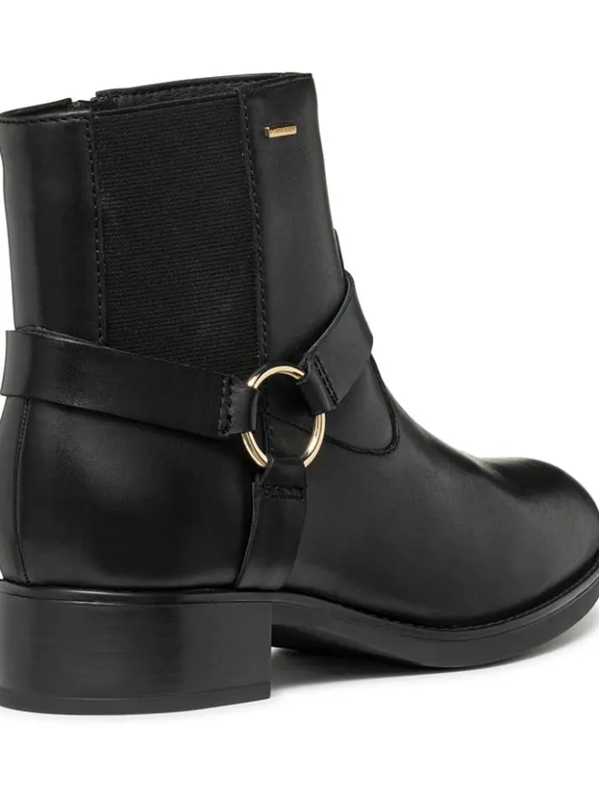 Geox Stiefeletten^Leder-Ankle-Boots "Felicity" in Schwarz