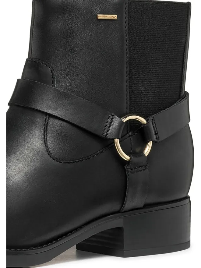 Geox Stiefeletten^Leder-Ankle-Boots "Felicity" in Schwarz