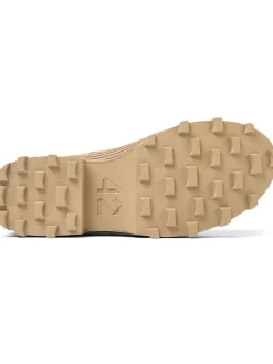 Leder-Ankle-Boots in Beige><noscript><img width=