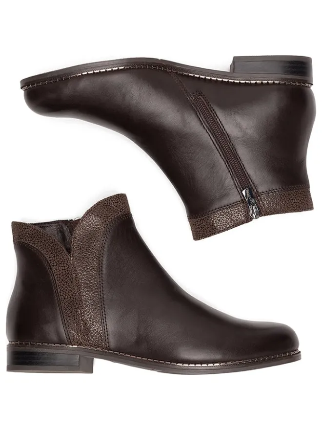 Leder-Ankle-Boots in Braun>Lasocki