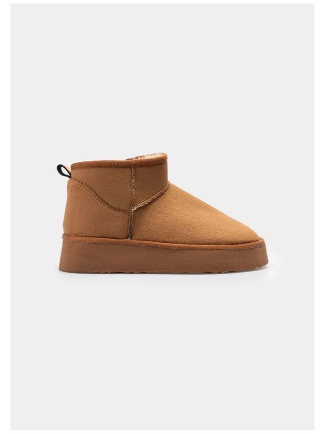 trendyol Stiefeletten^Leder-Ankle-Boots in Hellbraun