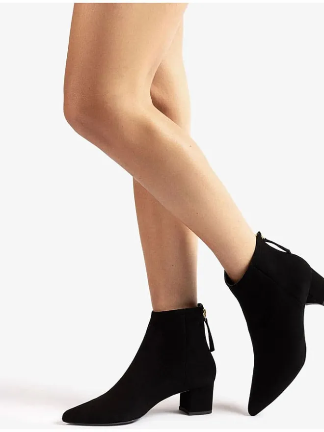 Unisa Stiefeletten^Leder-Ankle-Boots in Schwarz