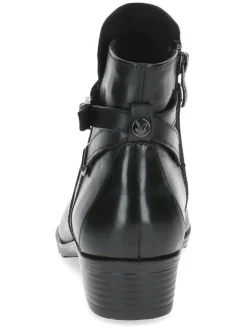 Leder-Ankle-Boots in Schwarz><noscript><img width=