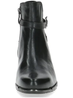 Leder-Ankle-Boots in Schwarz><noscript><img width=
