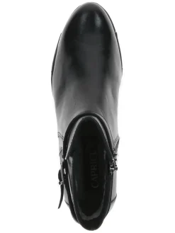 Leder-Ankle-Boots in Schwarz><noscript><img width=