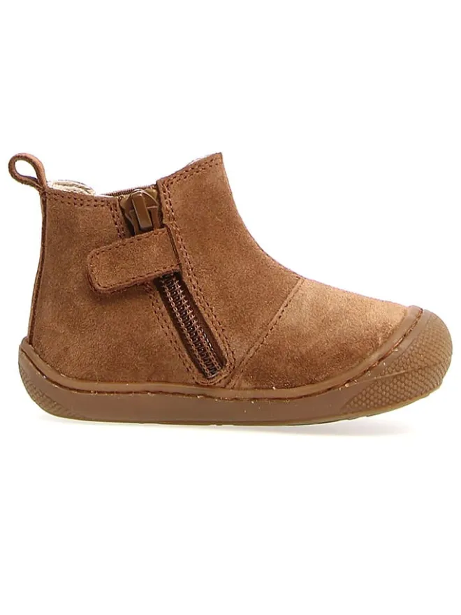 Leder-Ankle-Boots "Sally" in Braun>Naturino Discount
