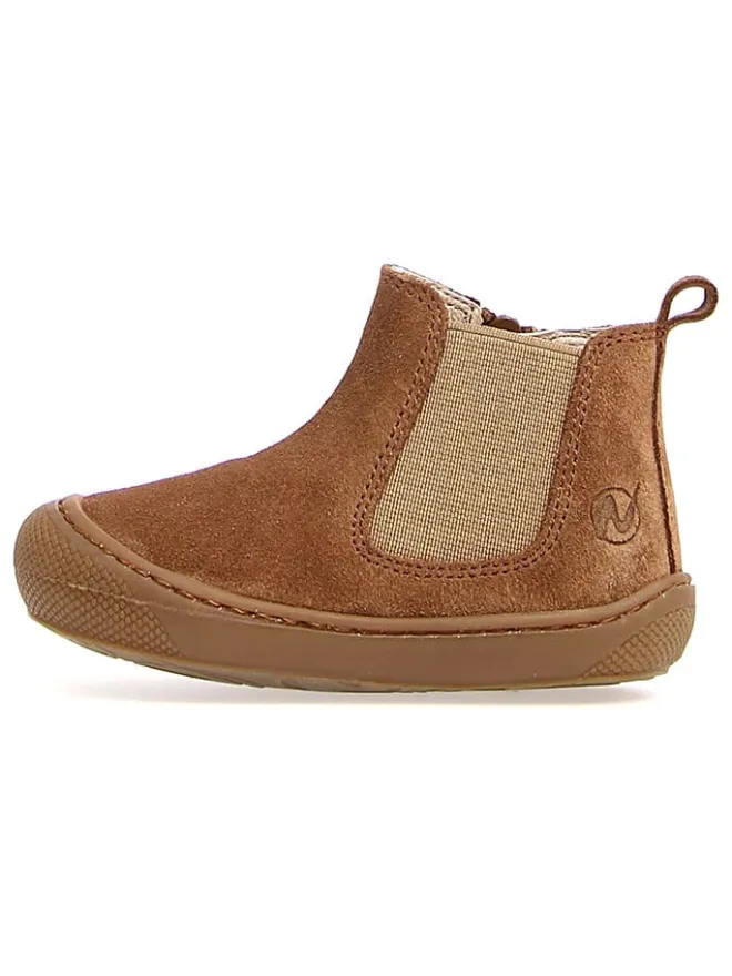 Leder-Ankle-Boots "Sally" in Braun>Naturino Discount