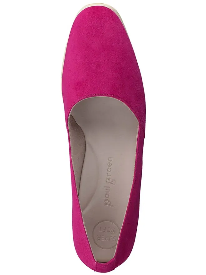 Leder-Ballerinas in Pink>Paul Green Clearance