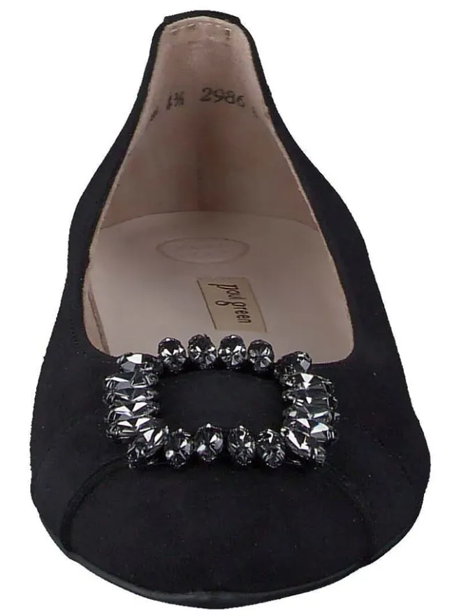 Leder-Ballerinas in Schwarz>Paul Green Hot