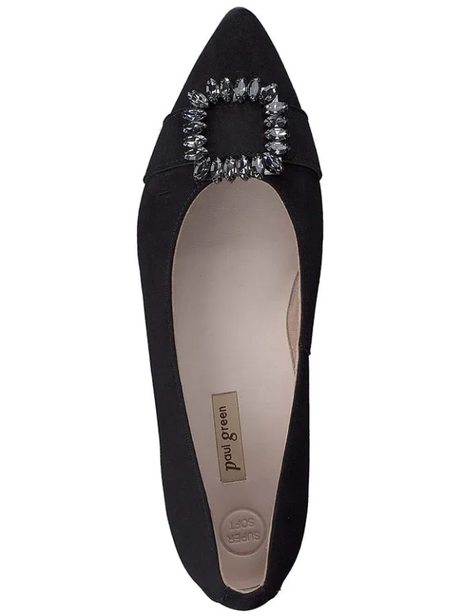 Leder-Ballerinas in Schwarz>Paul Green Hot