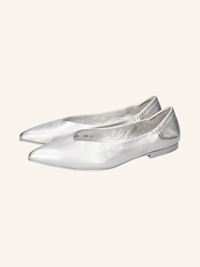 Leder-Ballerinas "Alora 1" in Silber>MELVIN & HAMILTON Clearance