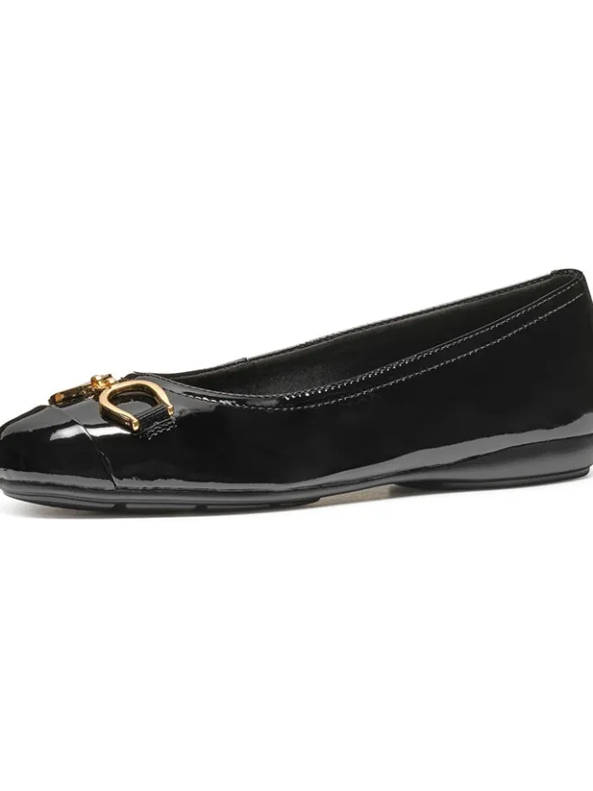 Leder-Ballerinas "Annytah" in Schwarz>Geox Discount