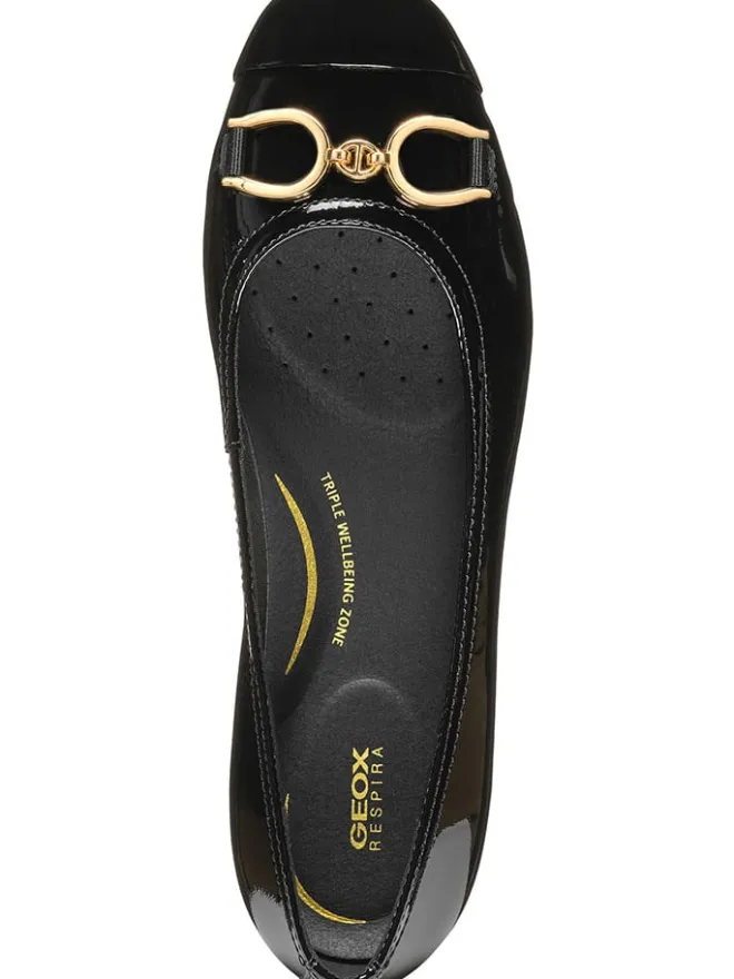 Leder-Ballerinas "Annytah" in Schwarz>Geox Discount