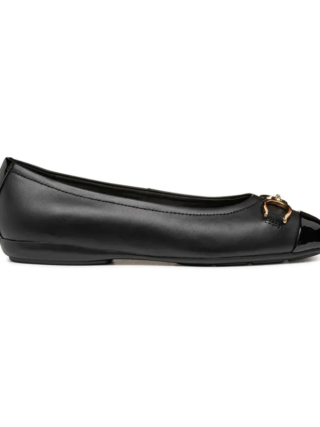 Leder-Ballerinas "Annytah" in Schwarz>Geox Discount