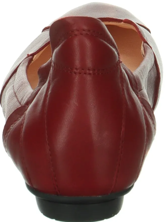 Think! Ballerinas^Leder-Ballerinas "Balla" in Bordeaux