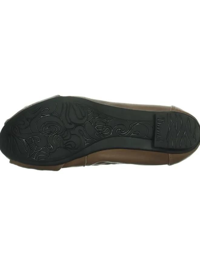 Think! Ballerinas^Leder-Ballerinas "Balla" in Khaki