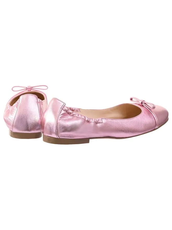 Leder-Ballerinas "Betty" in Rosa>Högl New