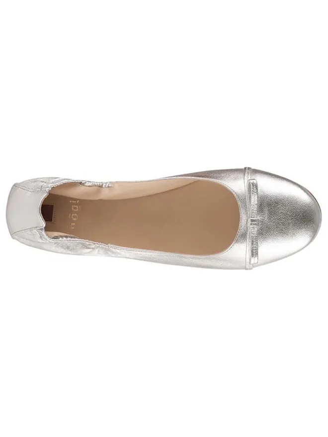 Högl Ballerinas^Leder-Ballerinas "Betty" in Silber