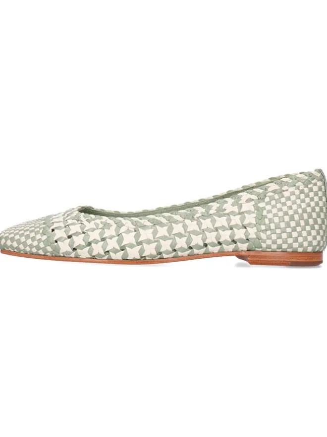 MELVIN & HAMILTON Ballerinas^Leder-Ballerinas "Elyssa 1" in Weiß/ Salbei
