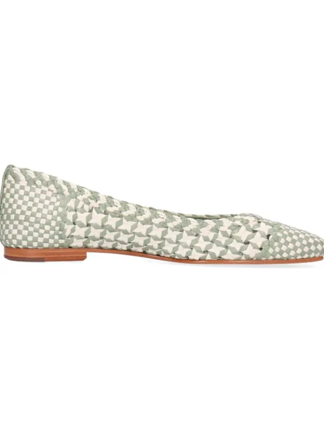 MELVIN & HAMILTON Ballerinas^Leder-Ballerinas "Elyssa 1" in Weiß/ Salbei