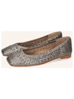 Leder-Ballerinas "Elyssa" in Silber>MELVIN & HAMILTON Outlet