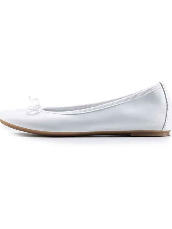 Leder-Ballerinas "Eridinetta" in Weiß>Anna Morellini Best