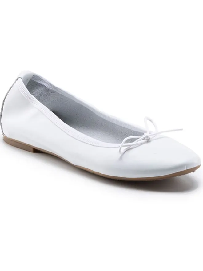 Leder-Ballerinas "Eridinetta" in Weiß>Anna Morellini Best