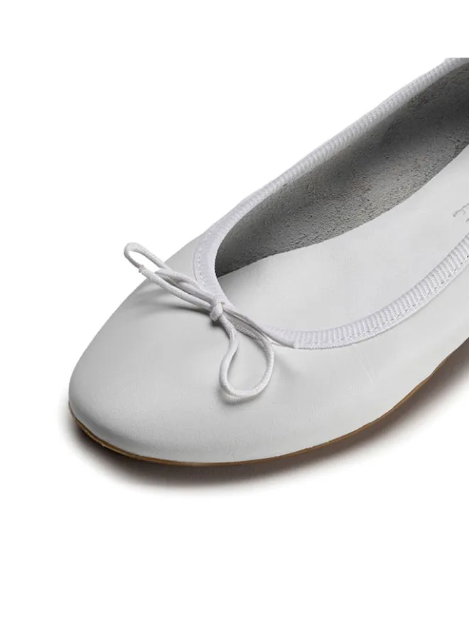 Leder-Ballerinas "Eridinetta" in Weiß>Anna Morellini Best
