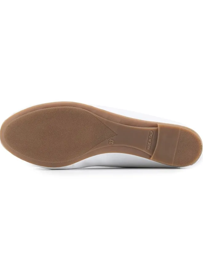 Leder-Ballerinas "Eridinetta" in Weiß>Anna Morellini Best