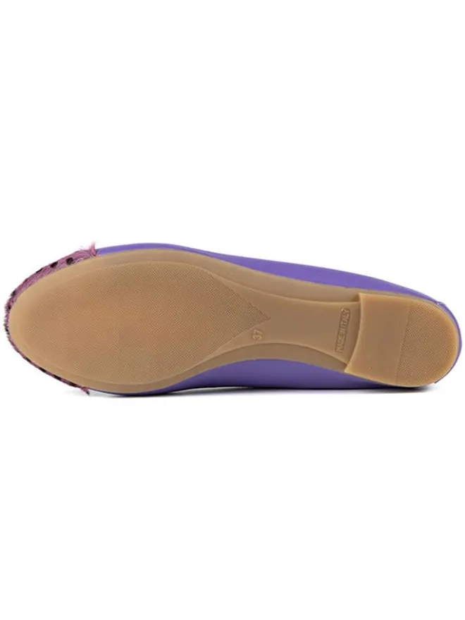 Leder-Ballerinas "Fabella" in Lila>Anna Morellini Outlet