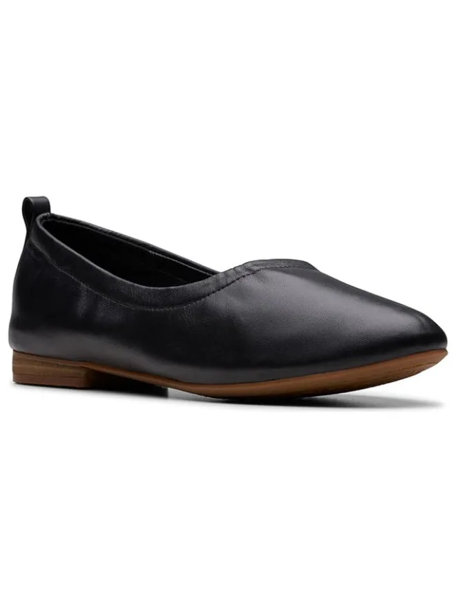 Leder-Ballerinas "Fawna" in Schwarz>Clarks Outlet