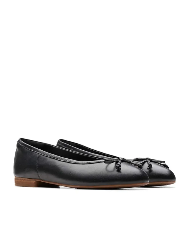 Leder-Ballerinas "Fawna" in Schwarz>Clarks