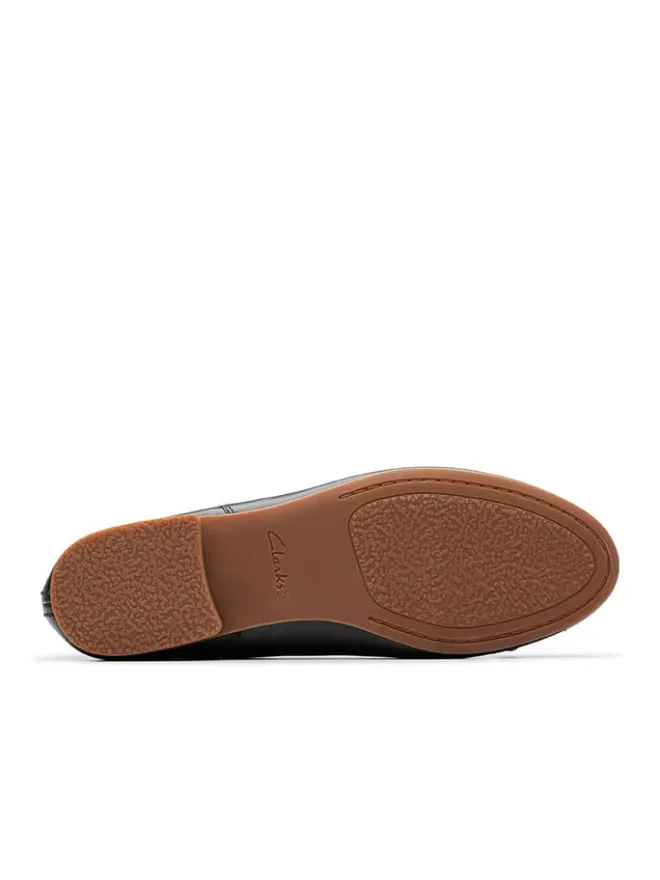 Leder-Ballerinas "Fawna" in Schwarz>Clarks