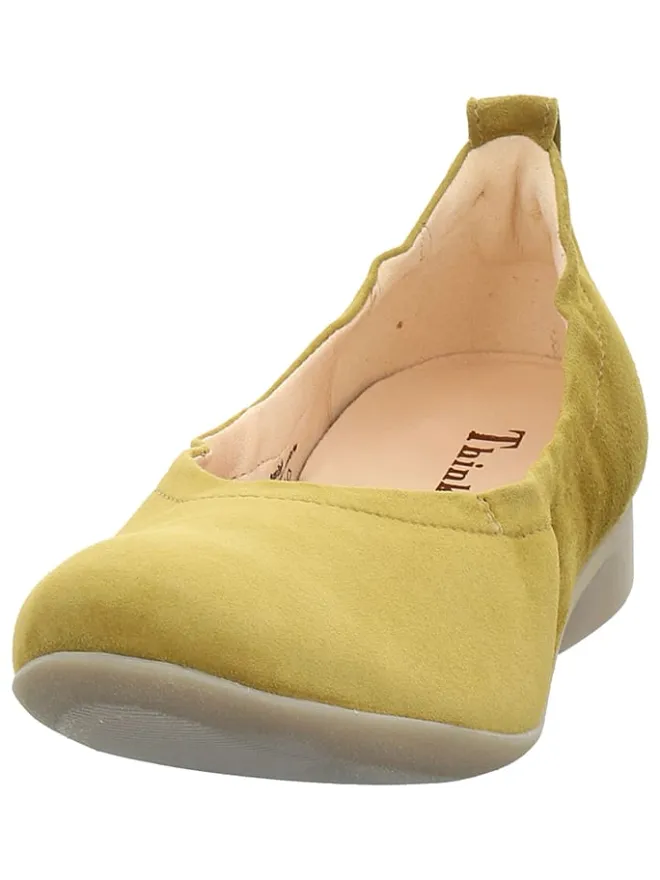 Think! Ballerinas^Leder-Ballerinas "Guad2" in Gelb