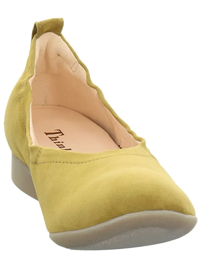 Think! Ballerinas^Leder-Ballerinas "Guad2" in Gelb