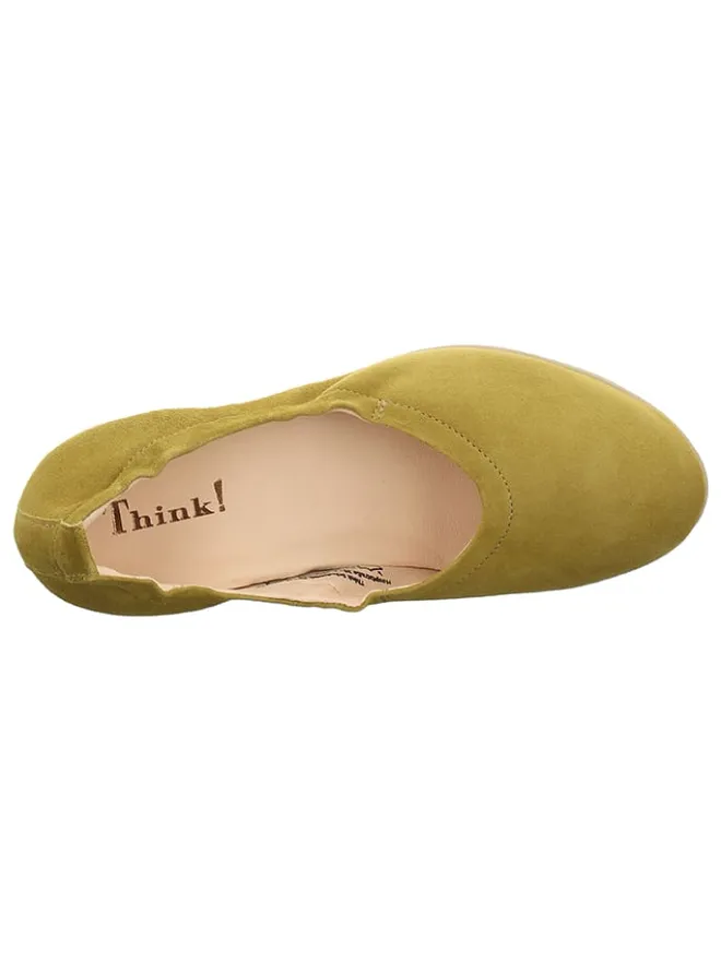 Think! Ballerinas^Leder-Ballerinas "Guad2" in Gelb