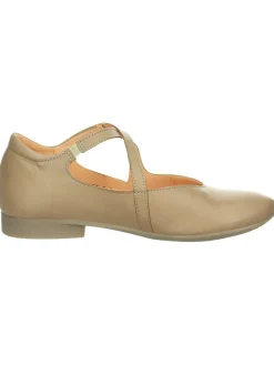 Think! Ballerinas^Leder-Ballerinas "Guad2" in Taupe