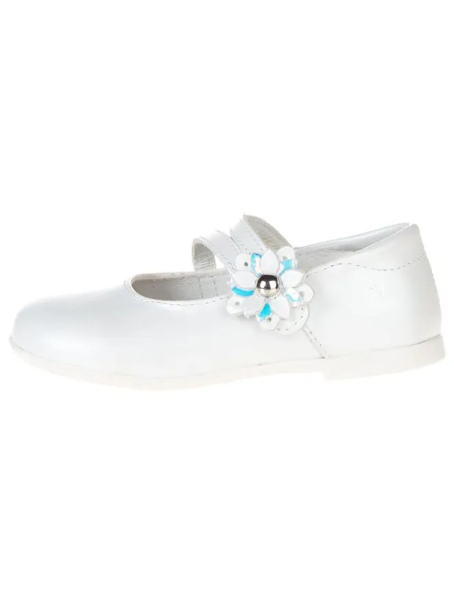 Leder-Ballerinas "Happy dance" in Weiß>Primigi
