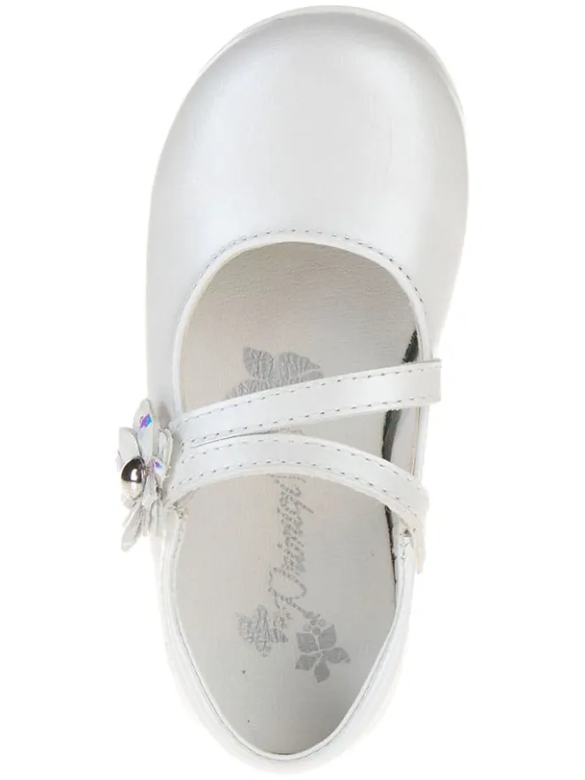 Leder-Ballerinas "Happy dance" in Weiß>Primigi