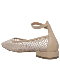 Leder-Ballerinas in Beige><noscript><img width=